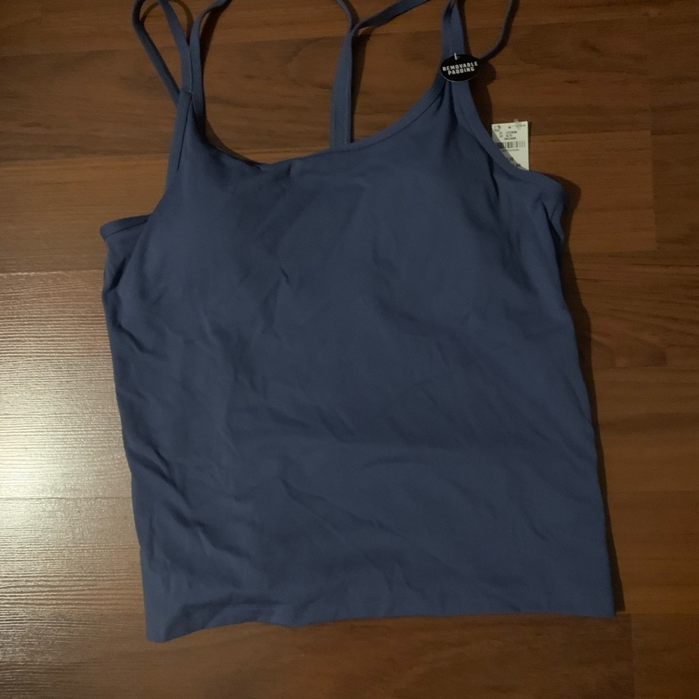 PINK by Victoria Secret  tank top. Color is Smokey blue. NWT. Size large
